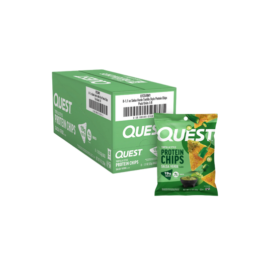 Quest Nutrition Tortilla Flavor Protein Chips, Low Carb, High Protein, Gluten Free, 1.1 oz (Pack of 12)