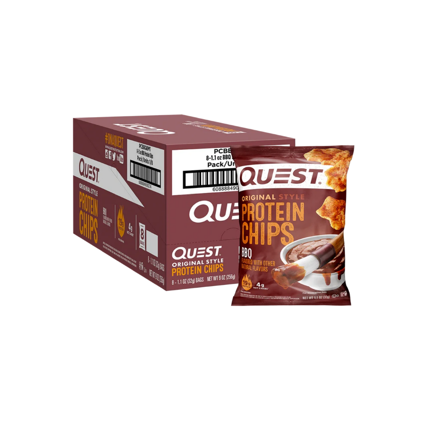 Quest Nutrition Tortilla Flavor Protein Chips, Low Carb, High Protein, Gluten Free, 1.1 oz (Pack of 12)